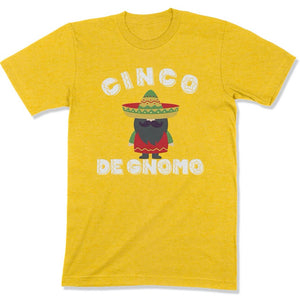 Funny Cinco De Mayo Gnome Unisex T Shirt For Men Women Adult - Punny Cinco De Gnomo Gnome Tees