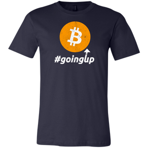 Funny Bitcoin BTC Going Up Cryptocurrency Investing Unisex Jersey Short-Sleeve T-Shirt