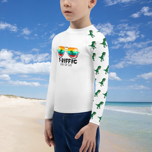 Kids Rash Guard / Kids Dinosaur Shirt / Swim Suit / UPF Shirt